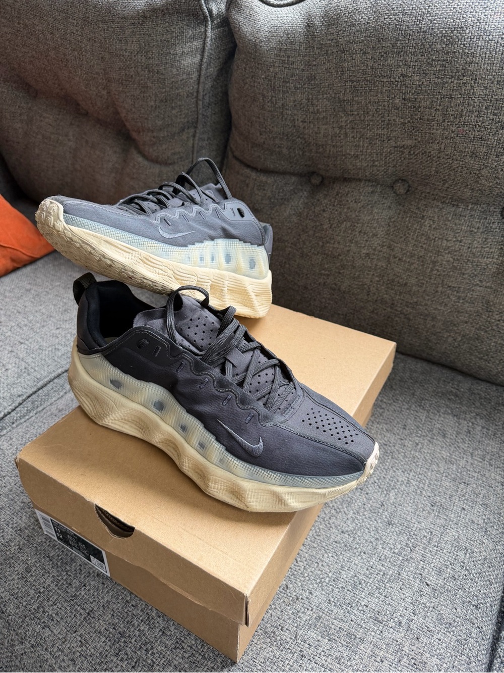 Men Nike  Black and Tan Trail Sneakers